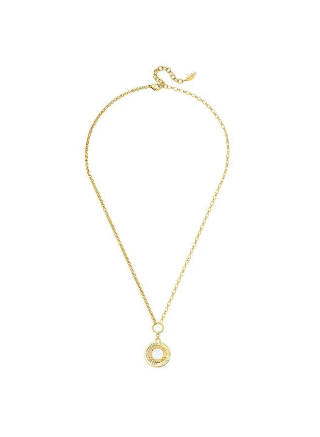 بوليس Shined Gold Plated Necklace for Women's