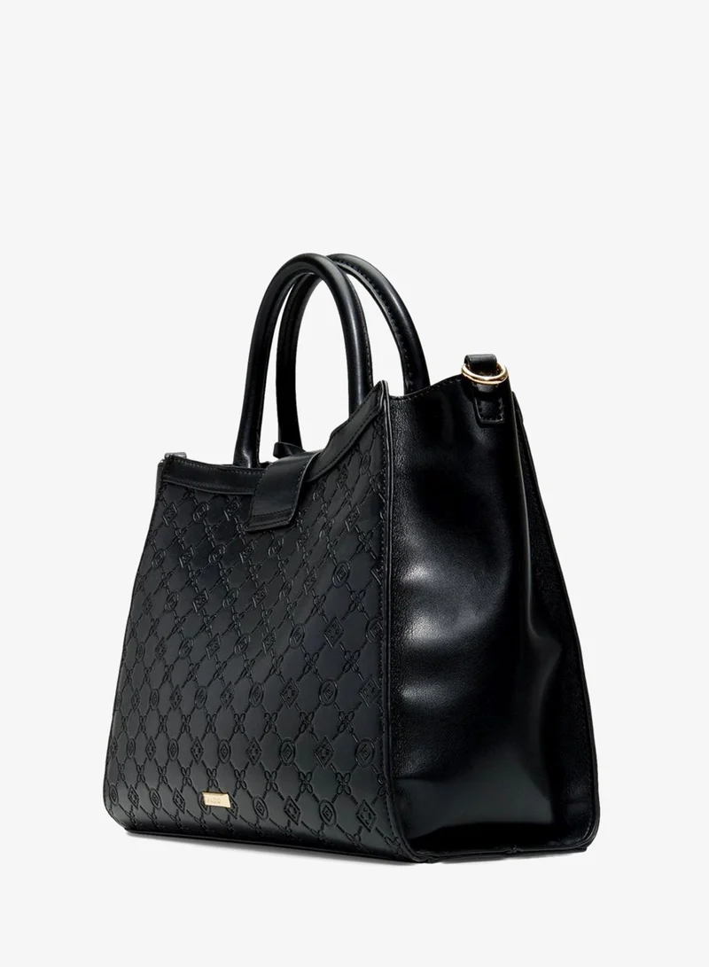 ALDO CRELALLY Self Patterned Tote Bag