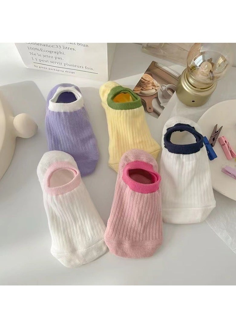 Generic - Women Absorb Sweat and Deodorize Socks 5 Pairs High Quality Socks One Size Fits All - Image 1