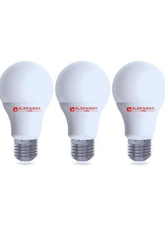 El Sewedy El Sewedy LED bulbs 9 watt - Warm Lighting - 3 Pieces 