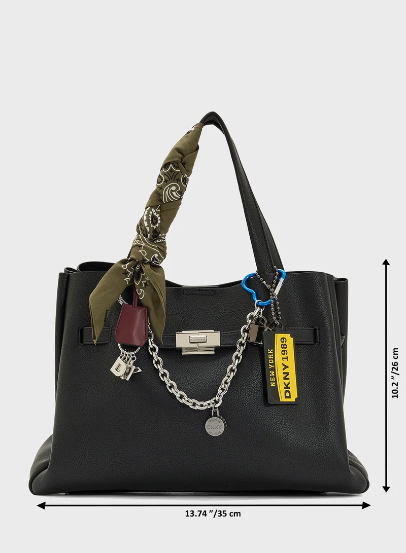دكني Bryar Large Embellished Satchel Bag