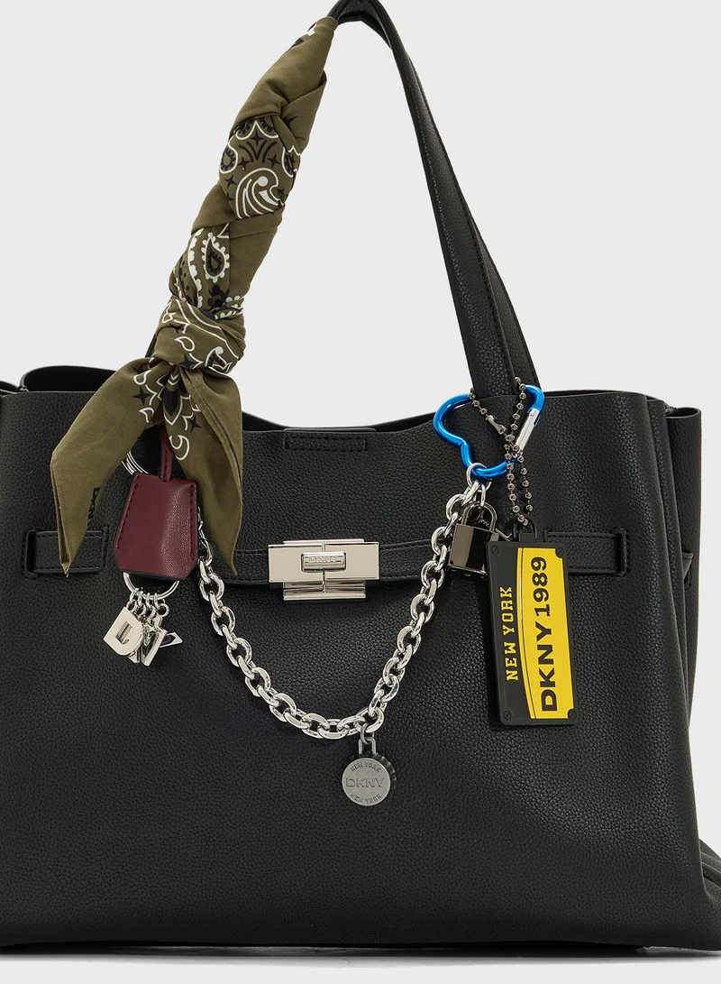 دكني Bryar Large Embellished Satchel Bag