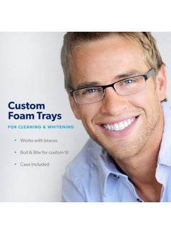 EverSmile EverSmile Custom Foam Trays - Use with AlignerFresh Original Clean & OrthoFoam for an All-Around Deep Clean of Orthodontic Appliances and Teeth Whitener. Case Included. (2pk)  - Image 3