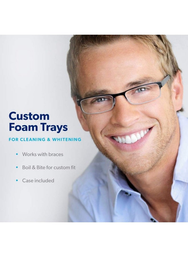 EverSmile EverSmile Custom Foam Trays - Use with AlignerFresh Original Clean & OrthoFoam for an All-Around Deep Clean of Orthodontic Appliances and Teeth Whitener. Case Included. (2pk)  - Image 3