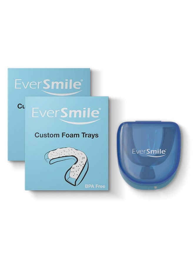 EverSmile EverSmile Custom Foam Trays - Use with AlignerFresh Original Clean & OrthoFoam for an All-Around Deep Clean of Orthodontic Appliances and Teeth Whitener. Case Included. (2pk)  - Image 2