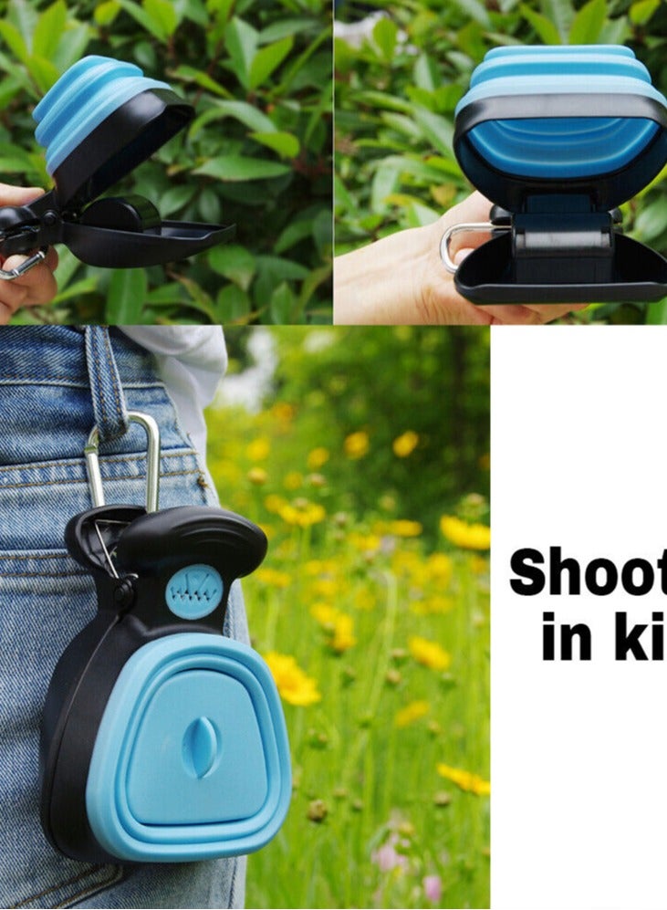 نونبيل بلاك وأزرق فضلات الأليفة مغرفة مع لفات إعادة التعبئة - Image 2