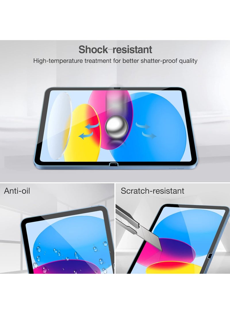 REWO Apple iPad A16 11 inch 2025 Screen Protector , HD Clarity Tempered Glass Screen Protector Film Scratch Resistant Bubble Free, High Transparency, Delicate Touch Screen Protector For Apple iPad A16 11 inch - Image 4