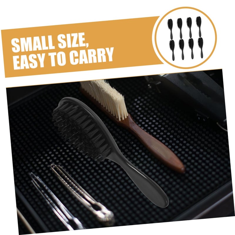 VALICLUD مجموعة فرش قص شعر حلاقة رجالية فرشاة تهذيب اللحية السوداء أداة تنظيف الرقبة في الصالون - Image 3