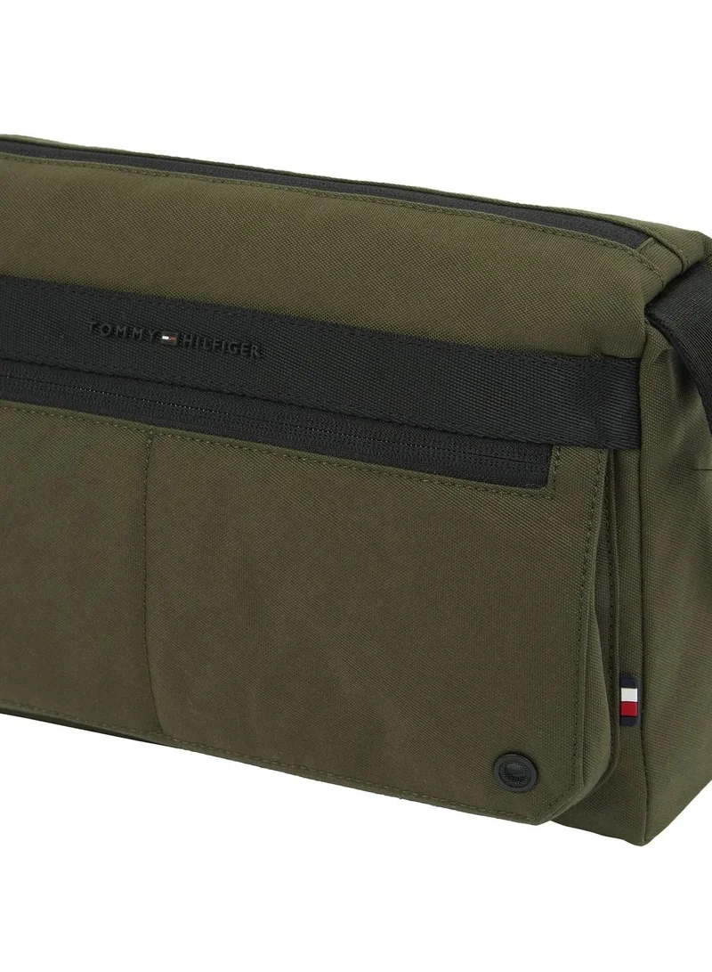 Tommy Hilfiger Foxhunt Green logo crossbody bag for Men | Best Price UAE