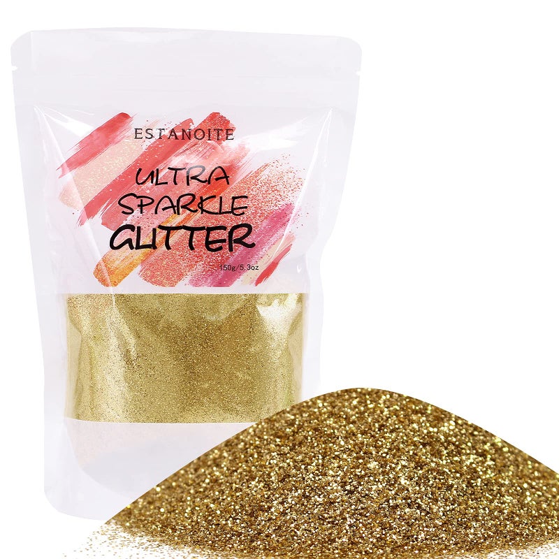 Estanoite Rainbow Glitter 150g, Iridescent White Glitter Powder for Craft, Nail Art, Festival Decoration and Cosmetic Use - Image 1