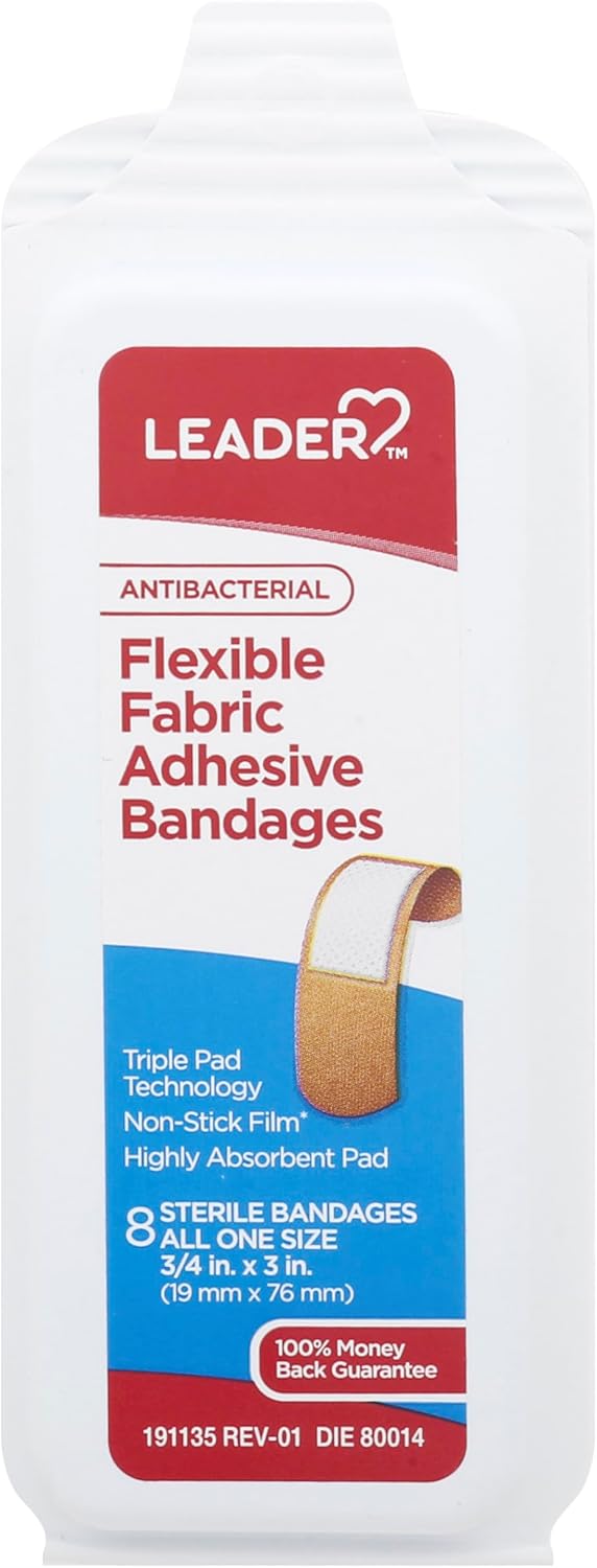 LEADER Sterile Sheer Adhesive Bandages Latex Free Triple Pad Blends with Skin Comfortable Protection for First Aid and Wound Care All One Size 34 x 3 24 ct - Image 2