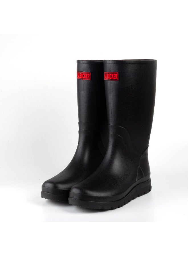 New Long-tube Fashionable Rain Boots, Waterproof High-tube Rain Boots For Rainforest , Fishing Water Boots, Rubber Shoes, Overshoes
