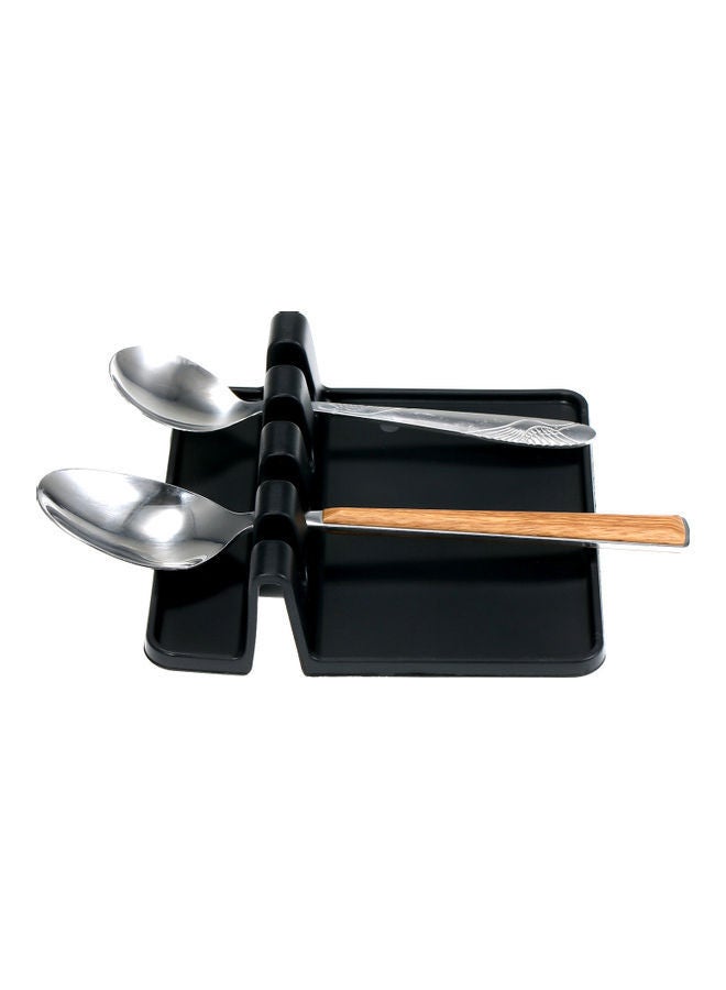 NIBEMINENT Silicone Spoon Holder Black  - Image 5