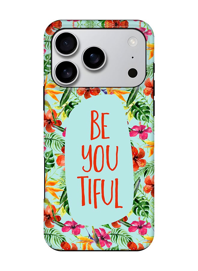 Stylizedd Tough Pro Magnetic Case for iPhone 17 Pro, Dual Layer hybrid PC + TPU Mobile Cover Matte - Be You Tiful