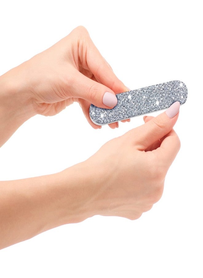 Sumind 100 Pack Nail Files Set Professional Double Sided Emery Boards for Nails Reusable 180 Grit Silver Diamond Files Bulk Home Natural Fingernails Toenails Manicure Pedicure Buffering Tools - Image 4