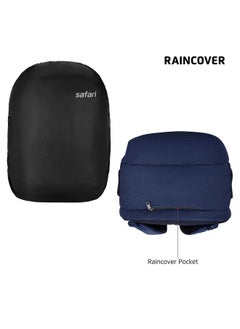 Safari Safari Omega Pro 35L Laptop Backpack with Raincover, 3 compartments, bottle holder, organizer, school bag for boys and girls, college bag for women and men, office bag, travel bag, Color- Blue  - Image 2