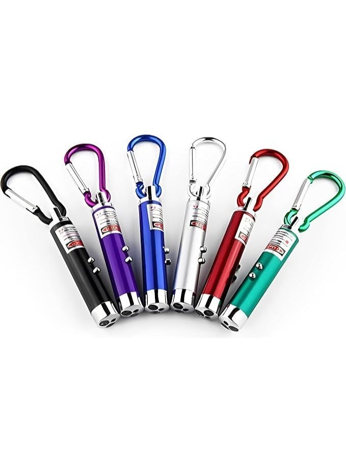 3 pcs of LED Laser Pen Pointer Flashlight Torch key chain - Image 2