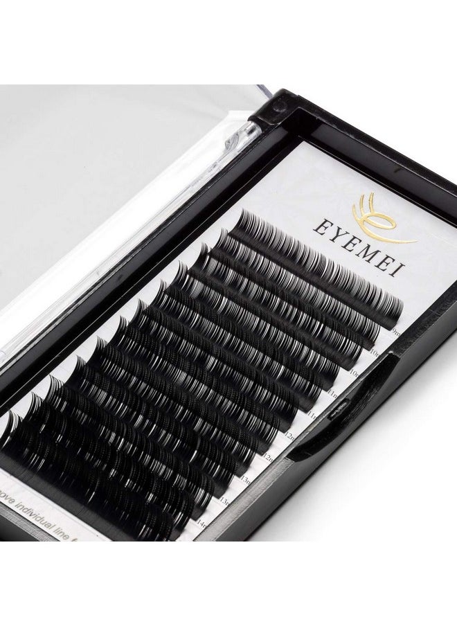 EYEMEI - H Extension 0.15 C Curl 14Mm Tray Mink Eyelash Extensions Individual Lashes Classic Faux Mink Eyelash Extension Supplies For Professional Salon Eyelashes By Eyemei (C-0.15-14Mm) - Image 1