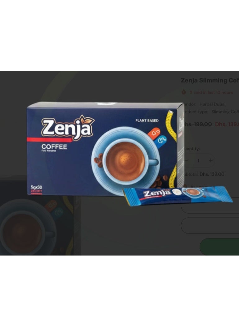 Zenja Plant-Based Coffee Mix – Instant Herbal Coffee | Natural Energy & Wellness Support | 30 Sachets - Image 3