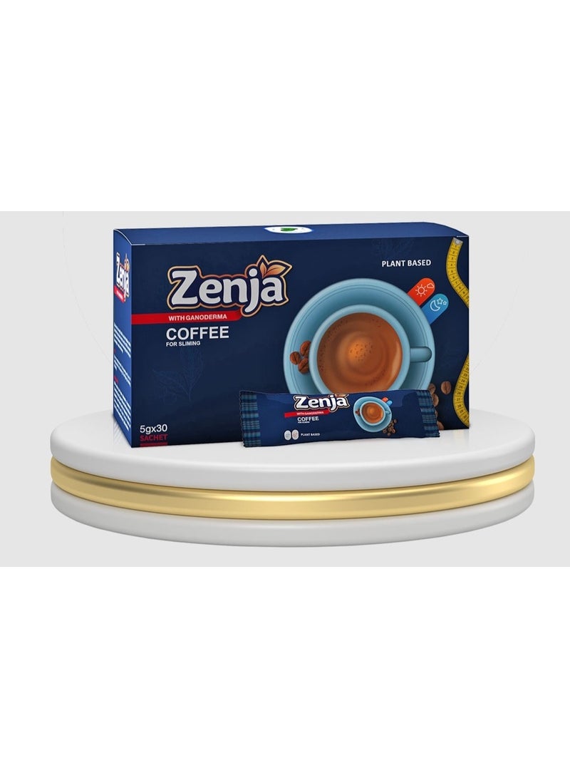 Zenja Plant-Based Coffee Mix – Instant Herbal Coffee | Natural Energy & Wellness Support | 30 Sachets - Image 1