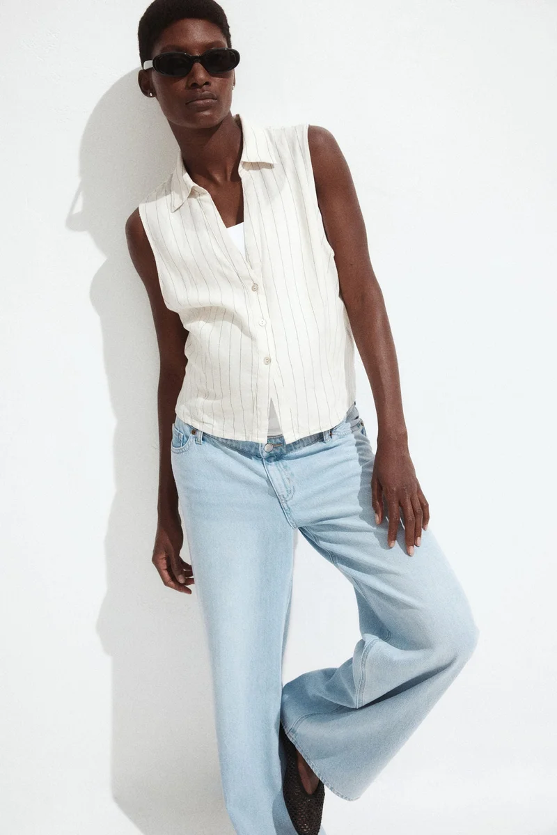 H&M MAMA Wide Low Jeans