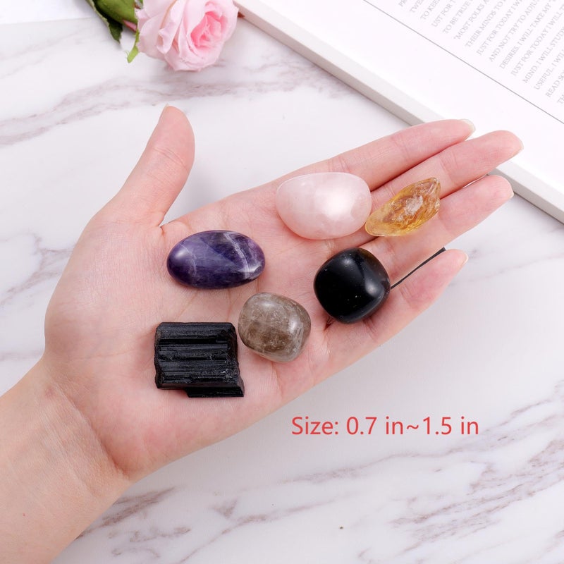 Ukodnus House Protection Crystal Set â€“ Home Protection Crystals for Negative Energy Removal, EMF Cleansing & Spiritual Blessing â€“ New Home Gift, Housewarming Kit, Healing Stones - Image 5