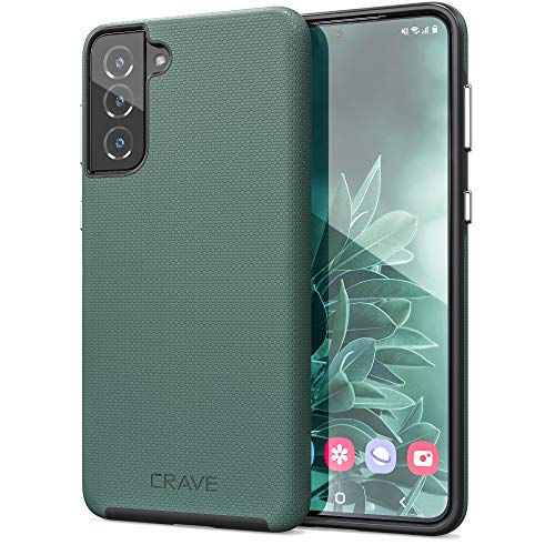 Crave Dual Guard for Galaxy S21+ Case, Shockproof Protection Dual Layer Case for Samsung Galaxy S21 Plus, S21+ 5G (6.7 inch) - Forest Green - Image 1