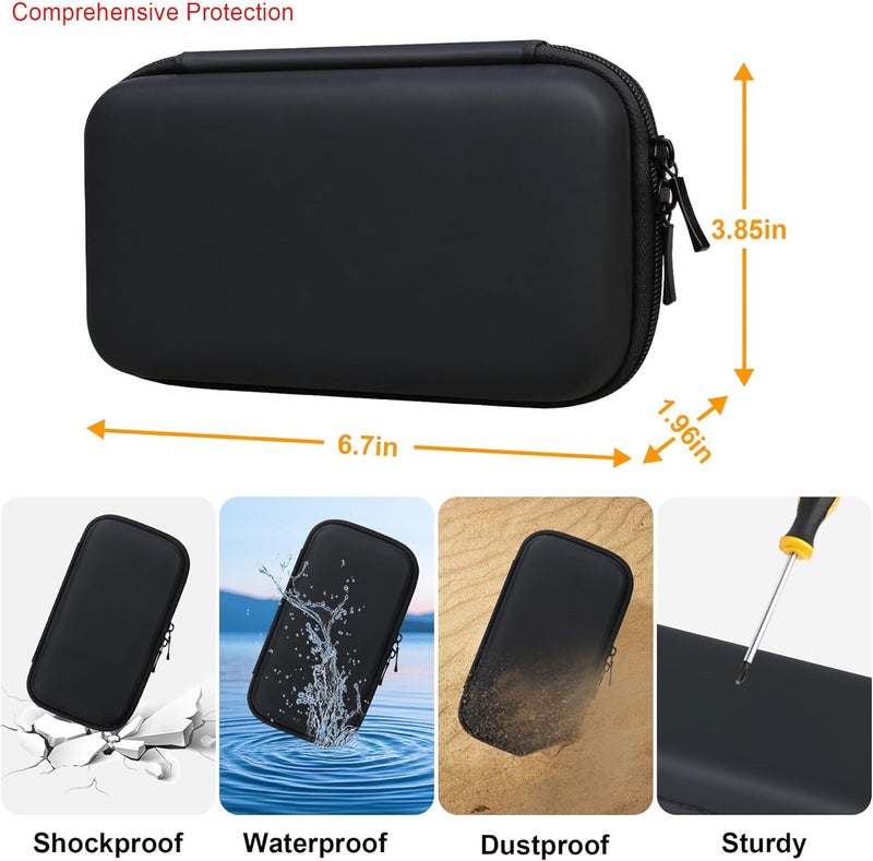 Elonbo Diabetic Supplies Travel Case Diabetic Supply Organizer Bag Glucose Meter Storage Case Insulin Pen Carrying Case for Glucose Monitor Blood Sugar Test Strips Lancets Syringe Black - Image 3