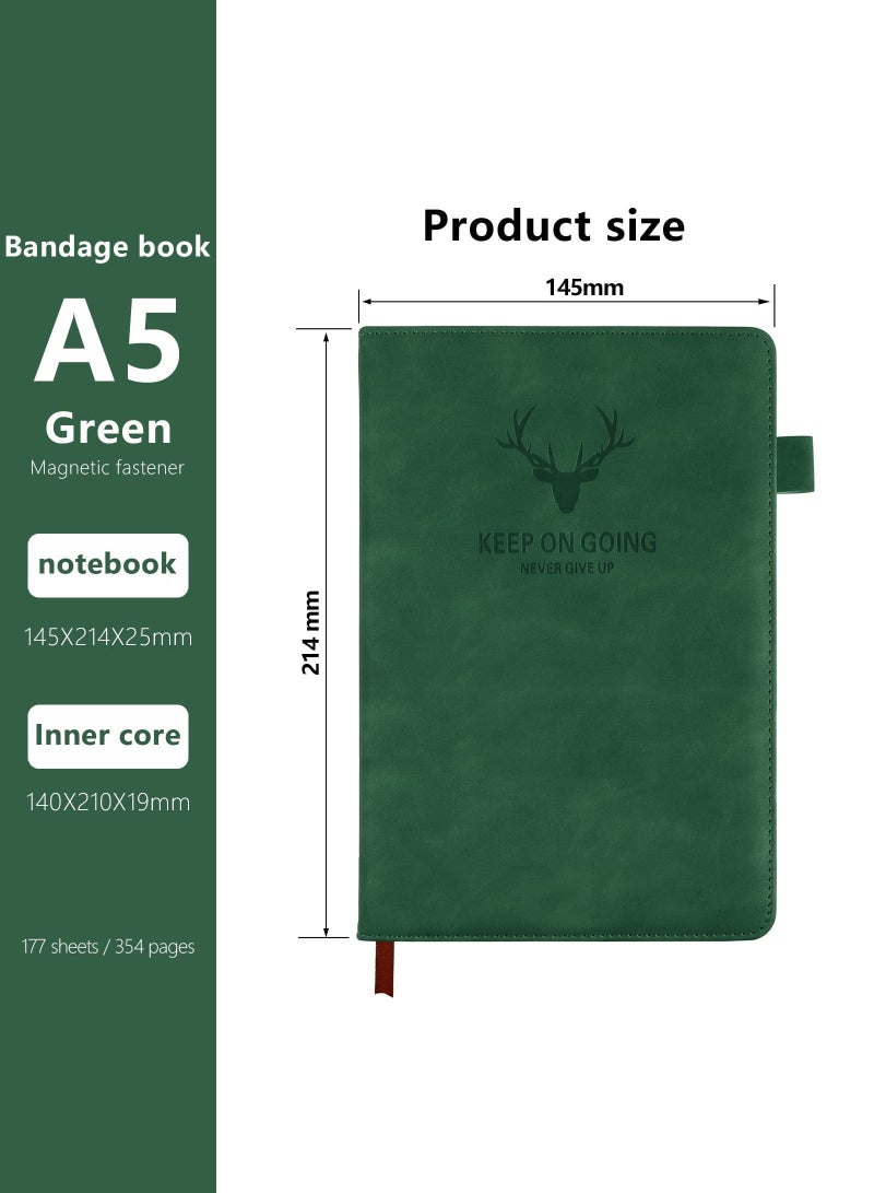 Notebook A5, Journal A5 Notebook Notepad Note book, 360 Pages Hardcover Journal Notebooks with Pen Loop for Office School Home Business Writing u0026 Note Taking - Image 2