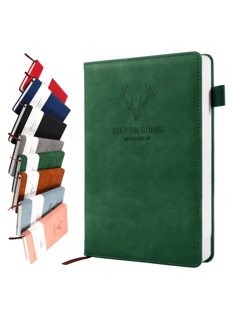 Notebook A5, Journal A5 Notebook Notepad Note book, 360 Pages Hardcover Journal Notebooks with Pen Loop for Office School Home Business Writing u0026 Note Taking - Image 1