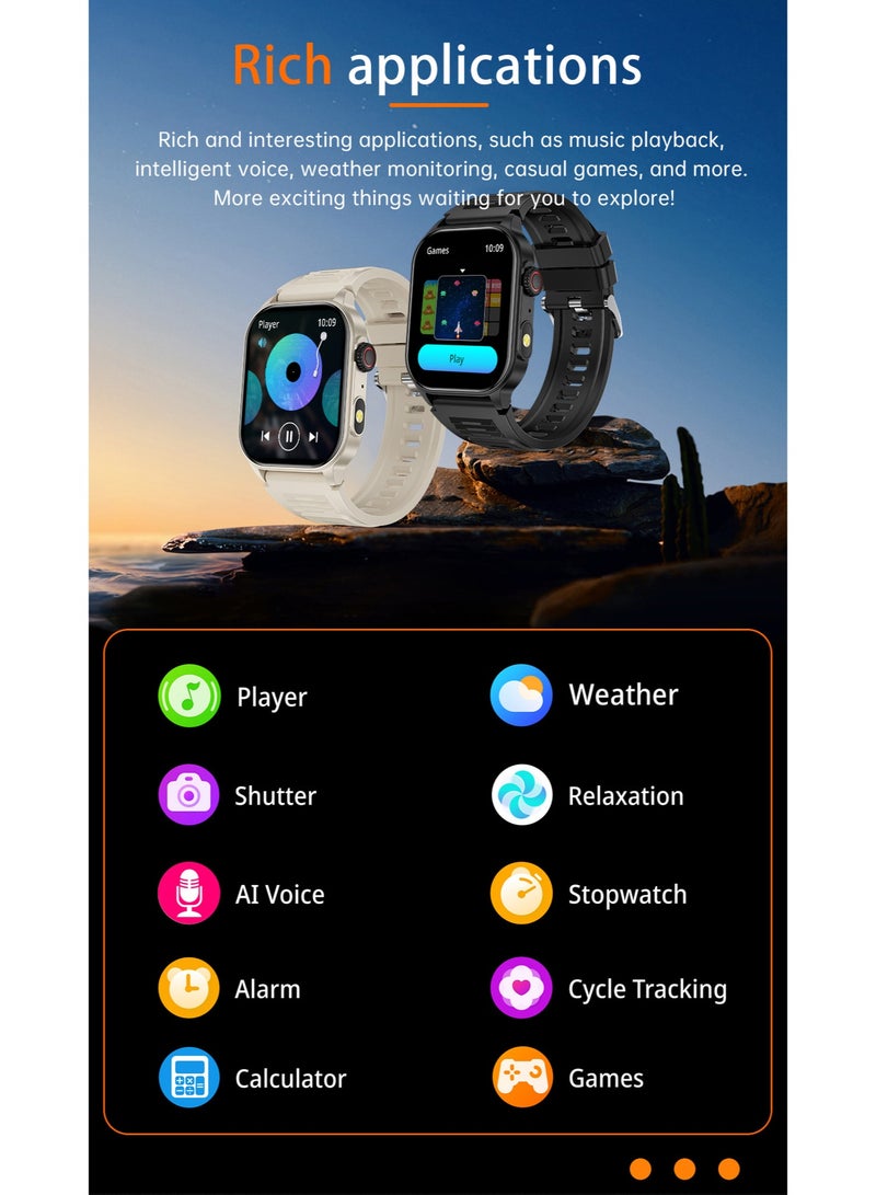 LIGE LIGE Smart Watch, Men's Smart Watch, Women's Watch, Multifunction, Smart Watch, Wall Calendar, Alarm Clock, Timer, Wireless, Incoming Call, Message Reminder, Weather Forecast, Remote Control  - Image 5