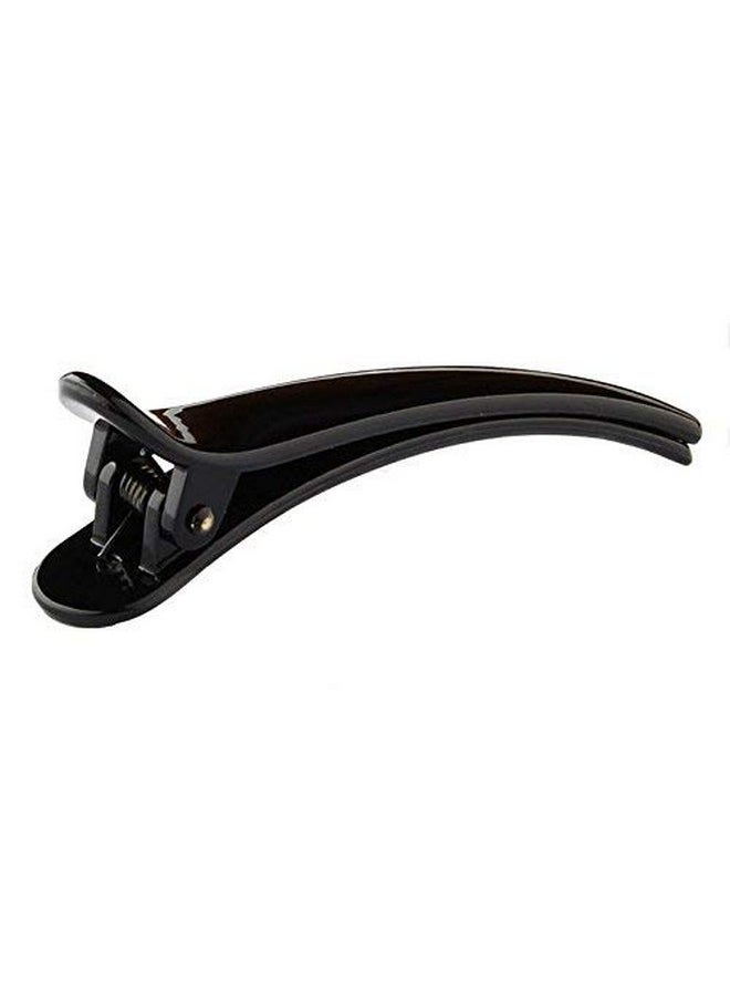 VANTOBEST - 12Pcs Black Plastic Hair Styling Clips Duckbill Clips Alligator Clips Professional Salon Hair Clips For Hair Styling Sectioning Cutting Coloring (3Inch) - Image 1