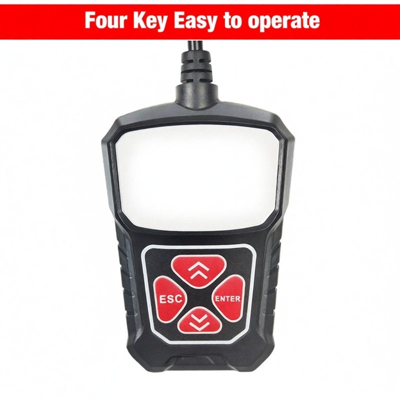 OBD Code Reader Scanner: Black Plug And Play Fast Scan Clear Trouble Codes - Portable Anti-Slip Design Full OBDII Diagnostic Tool for Car Owners And Beginner DIY Mechanics - Image 5