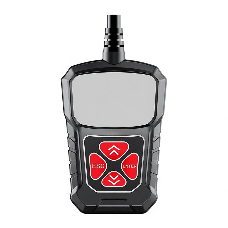 OBD Code Reader Scanner: Black Plug And Play Fast Scan Clear Trouble Codes - Portable Anti-Slip Design Full OBDII Diagnostic Tool for Car Owners And Beginner DIY Mechanics - Image 1