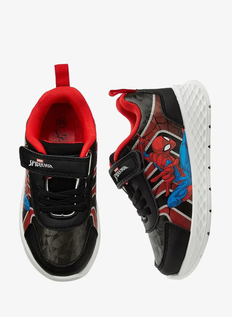 مارفل Boys Spider-Man Print Ankle School Sneakers
