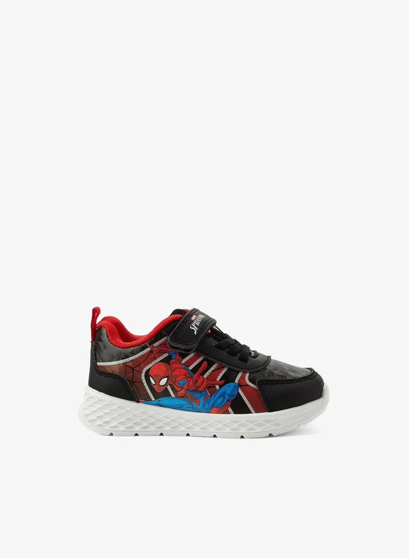 Marvel BLACK Boys Spider-Man Print Ankle School Sneakers for Men | Best Price UAE