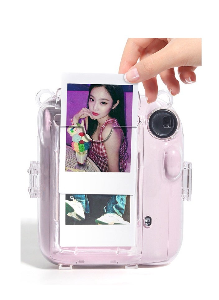 Generic for Instax Mini 12 Case, Instant Camera Case Protective Camera Case with Shoulder Strap and Sticker, Protective Clear Case for Instax Mini 12 Instant Camera  - Image 5