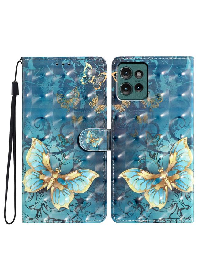 S-TOP Case For Motorola Edge 50 3D Pattern Leather Phone Case - Image 1