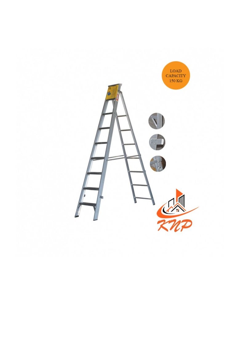 KNP - KNP Heavy Duty Dual Purpose Aluminum Ladder 8 Steps - Image 1