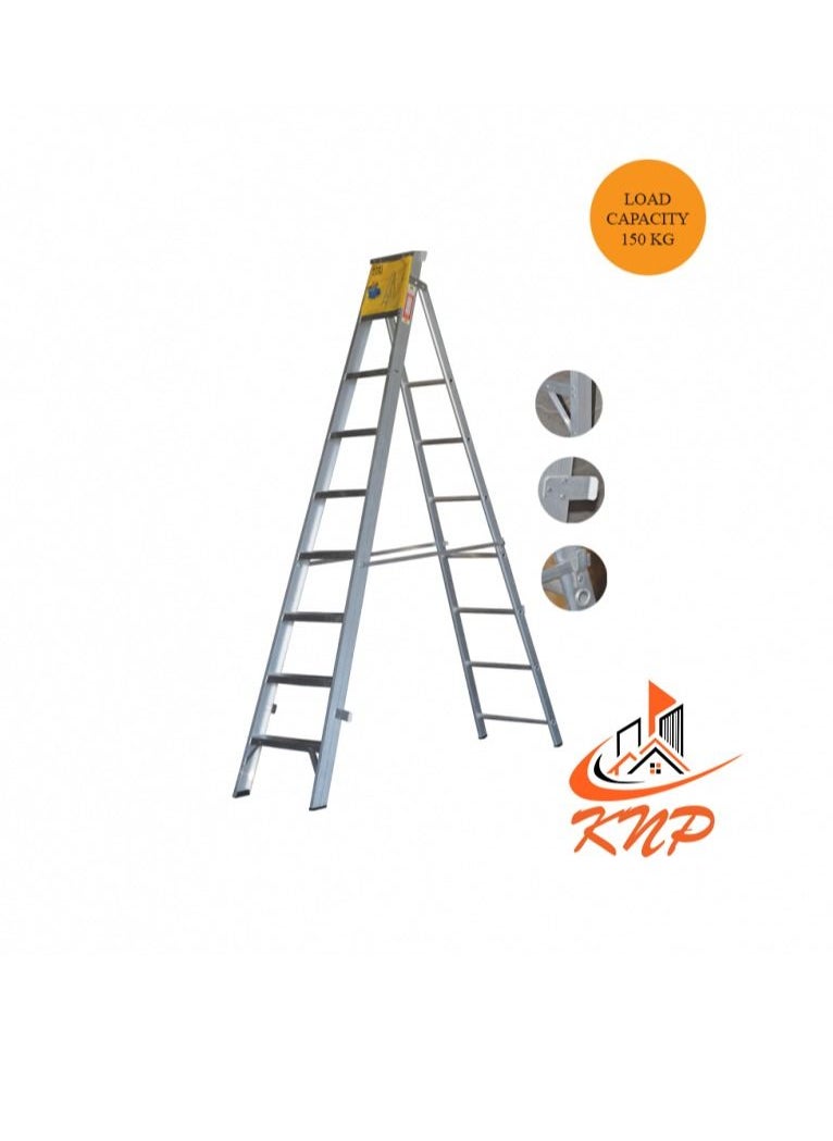 KNP - KNP Heavy Duty Dual Purpose Aluminum Ladder 8 Steps - Image 1
