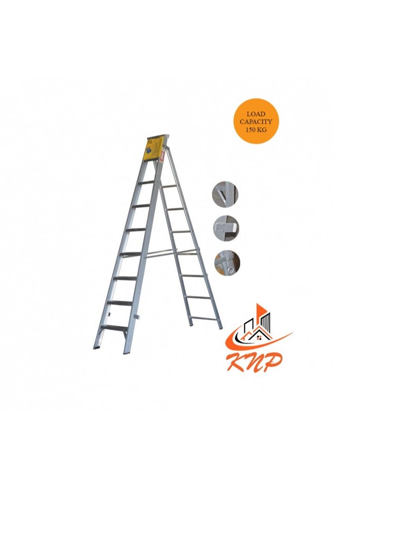 KNP - KNP Heavy Duty Dual Purpose Aluminum Ladder 8 Steps - Image 1