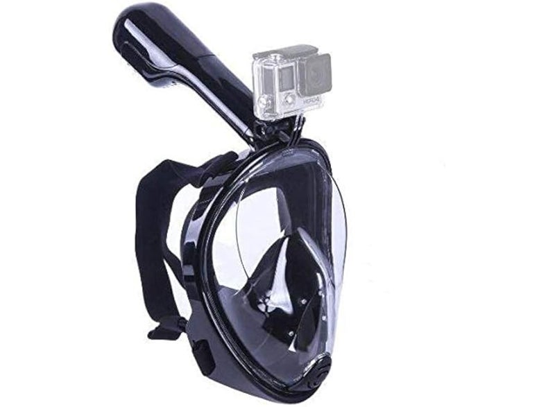 Full face snorkel mask set, dry, detachable, anti-fog, large size, multi-colored - Image 4