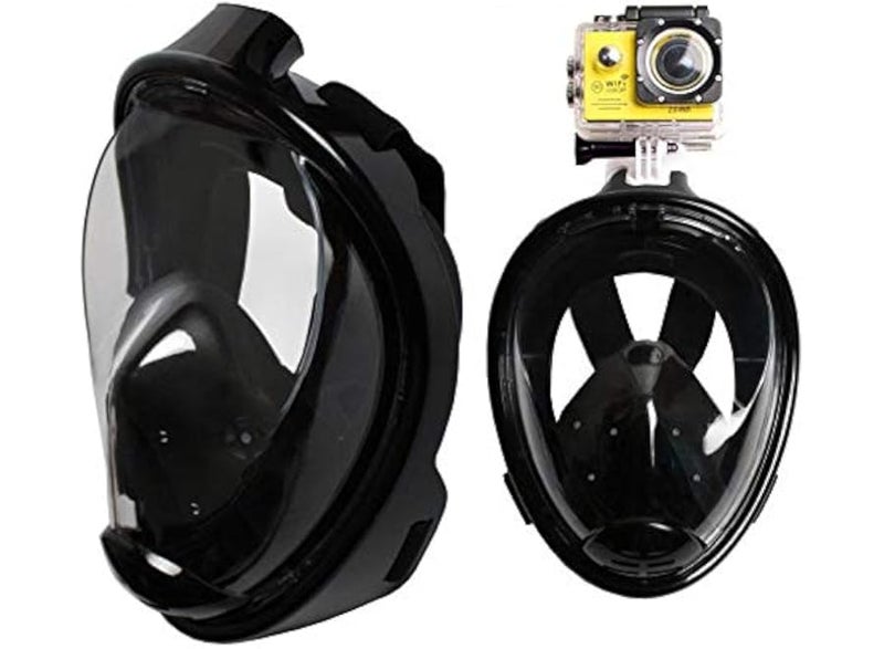 Full face snorkel mask set, dry, detachable, anti-fog, large size, multi-colored - Image 2