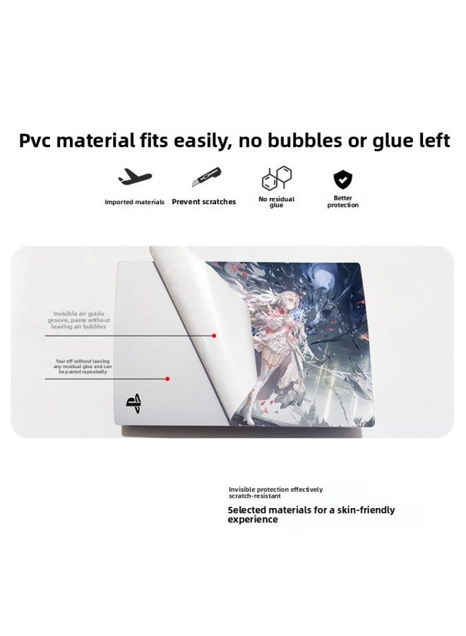 PS5slim Optical Drive Version PS5SLIM Digital Host PlayStation5 Game Machine Sticker Body Protection Sticker-Color:Ps5slim Optical Drive--03 - Image 3