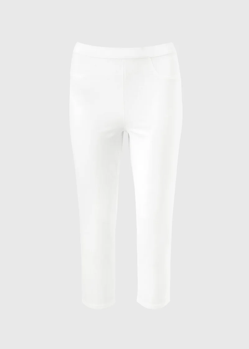 ماتلان White Rosie Cropped Jeggings