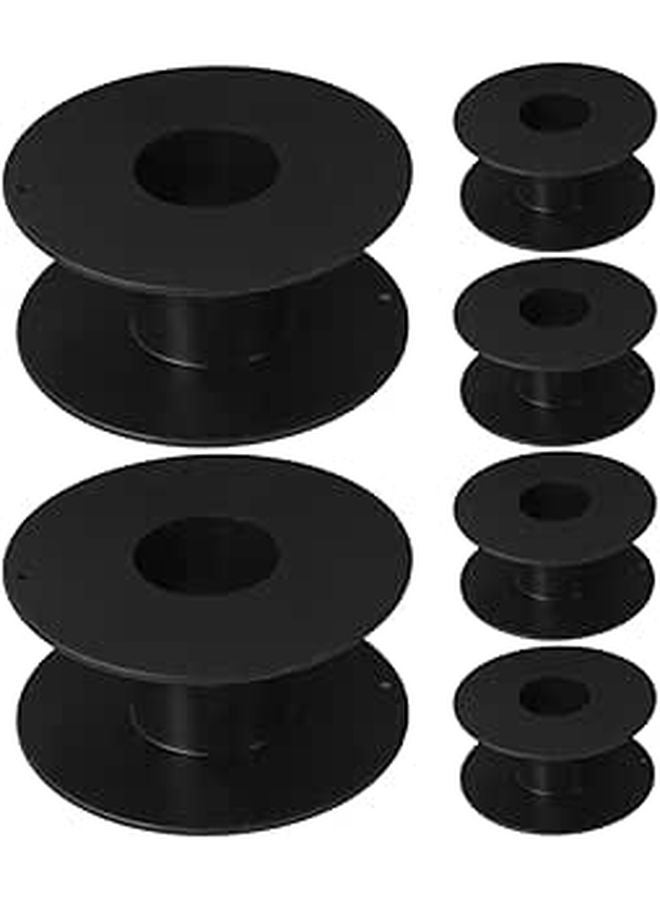 6Pcs Black Plastic Cord Storage Reels Extension Cord Organizer For Indoor Outdoor Use - Image 1