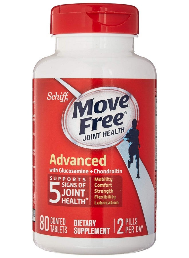 Move Free شيف موف فري أدفانسد، مكمل صحة المفاصل مع الجلوكوزامين والكوندرويتين، 80 حبة - Image 1