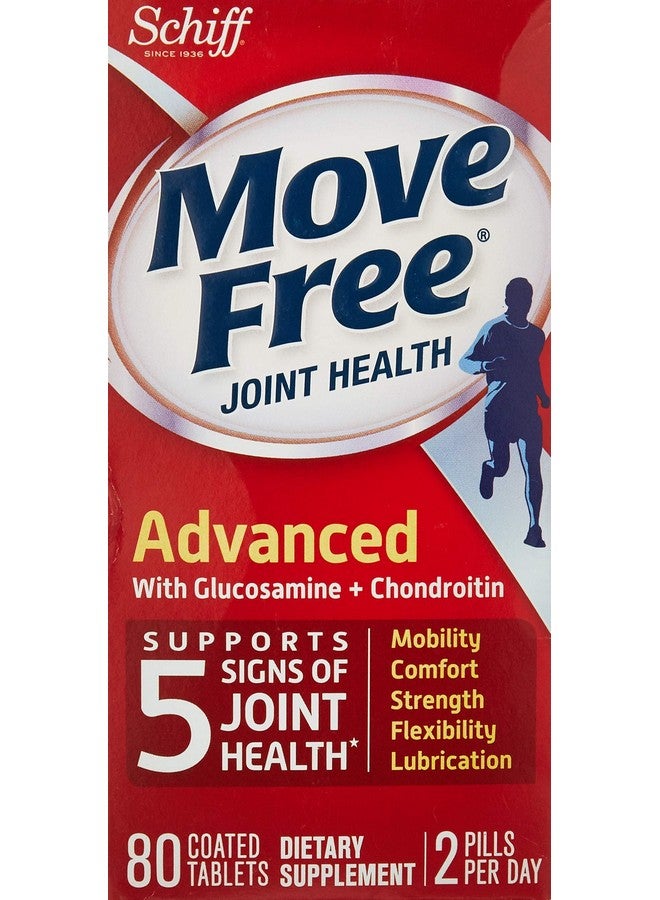 Move Free شيف موف فري أدفانسد، مكمل صحة المفاصل مع الجلوكوزامين والكوندرويتين، 80 حبة - Image 4