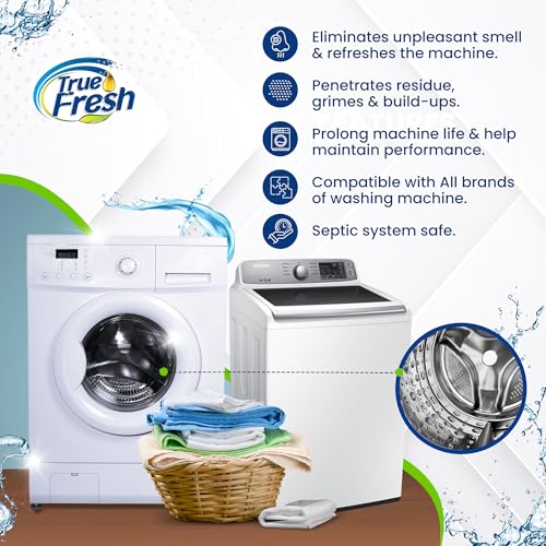 True Fresh Washing Machine Cleaner Tablets, 15 Solid Deep Cleaning Tablet, Finally Clean All Washers Machines Including HE Front Loader Top Load - Image 2