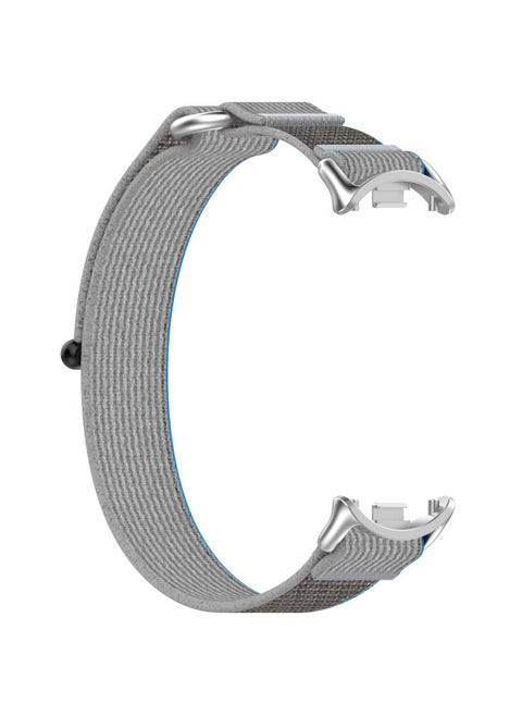 Xinyuan Shuntong Is Suitable For Xiaomi Mi Band 8NFC Wild Trail Woven Strap Mi Band8 Double Section Loop Nylon Strap-Color:Blue With Gray
